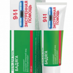 911 Экстренная помощь Бадяга Гель-Бальзам от синяков и ушибов (100 мл) Мирролла ООО - Россия