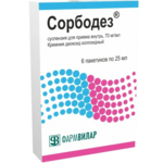 Сорбодез (суспензия для приема внутрь 70 мг/мл 25 мл № 6 пакет) ФармВИЛАР НПО ООО Россия