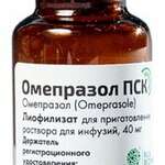 Омепразол ПСК (лиофилизат для приг. р-ра для инфузий 40 мг фл. (1)) ПСК Фарма ООО Россия