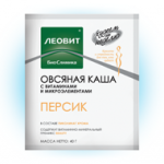 Худеем за неделю Каша овсяная Персик со сливками (хрома пиколинат) (40г N1 пакет) Леовит нутрио ООО - Россия
