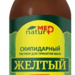 NaturMed НатурМед Желтый Скипидарный раствор для принятия ванн с экстрактом 38 лечебных трав (Ванна N2) (1000 мл) Натуротерапия ЗАО - Россия