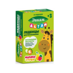 Эвкам Леденцы травяные детские вкус малина-груша 3+ (леденцы 3.2 г №20) Экол ООО-Россия