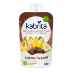 Кабрита Kabrita Пюре фруктово-злаковое с козьими сливками какао-пудинг 9 + мес. (100 г.) Ausnutria Nutrition B.V. Эстония/Нидерланды