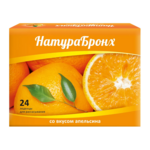 Натурабронх Пастилки от кашля вкус Апельсин (№ 24) Принс Сапплико Prince supplico Sydler Remedies PVT Limited Индия
