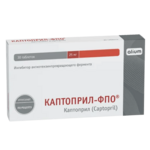 Каптоприл-ФПО (таблетки 25 мг № 30) Алиум АО (Московская обл,.рп. Оболенск) Россия