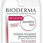 Биодерма Сенсибио Bioderma Sensibio H2O Вода мицеллярная очищающая для чувствительной кожи лица (500 мл фл.помпа) Франция