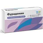 Фурадонин Реневал (таблетки 100 мг № 20) Обновление ПФК АО г. Новосибирск Россия