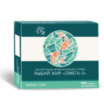 Рыбий жир Омега-3 (капсулы 350 мг N100) Натуральные масла ООО-Россия