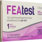 Феатест (FEAtest) Тест для  ранней диагностики беременности (№1) АйЭнДи Диагностик- Канада