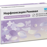 Норфлоксацин Реневал (табл. п. плен. о. 400 мг № 20) Обновление ПФК АО г. Новосибирск Россия