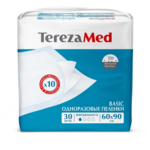 Пеленки одноразовые впитывающие Терезамед Базик TerezaMed Basic (60х90 см N30 шт.) Хайдженик АО - Россия