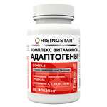 Ризингстар Risingstar Комплекс витаминов и адаптогенов с Омега-3 (капсулы 1620 мг №60) Сибфармконтракт ООО-Россия