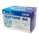 Магний В6 Югмедфарм (БАД) (капсулы 515 мг N60) Югмедфарм ООО-Россия