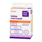 Медхелп Medhelp Лейкопластырь Пластырь бактерицидный (1.9х7.2 см №20 шт.) влагостойкий универсальные Wayson Medical Co. Китай