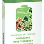 Комплекс экстрактов женьшеня, элеутерококка и зеленого чая (капсулы 400 мг N30) Внешторг Фарма ООО (г. Москва) - Россия