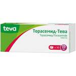 Торасемид-Тева (таблетки 10 мг № 30) Плива Хрватска д.о.о. Республика Хорватия