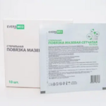 Повязка мазевая сетчатая стерильная Cu Zn+Se (медь цинк селен) (10x10 см 10 шт.) Evers Med Эверс ООО-Россия