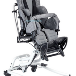 Кресло-коляска Кимба Нео комнатная с пневматической регулировкой высоты, подголовник, регулируемый по углу наклона (размер 1 серый/серый)