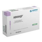 Авиандр (табл. п. плен. о. 20 мг № 30) Авинейро ООО ИИХР АО Россия