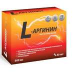L-аргинин 500 мг (капсулы 550 мг №30) Квадрат-С  ООО - Россия
