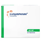 Кардибрилин (табл. п. плен. о. 60 мг № 60) Озон ООО г. Жигулевск Алиум АО (Московская обл,.рп. Оболенск) Россия
