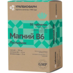 Магний В6 пустырник (таблетки 500 мг №30) Уралбиофарм АО-Россия