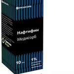 Нафтифин Медисорб (раствор для наружного применения 1 % 10 мл фл. (1)) ГармониФарм Кировская фармацевтическая фабрика АО Россия