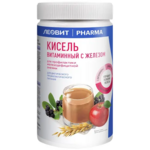Кисель Витаминный с железом (400 г. банка) Pharma Леовит Нутрио ООО-Россия