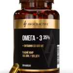 Авочактив Awochactive Омега 3 35% +Д3 (D3) 600 МЕ (капсулы 1350 мг N120) Арсенал атлета ООО - Россия