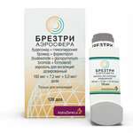 Брезтри Аэросфера (аэрозоль для ингаляций дозированный 160 мкг+7.2 мкг+5 мкг/доза 10.7 г (120 доз) ингалятор) АстраЗенека Дюнкерк Продакшн Франция