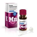 Калия перманганат (порошок для приготовления раствора для местного и наружного применения 3 г № 1 флакон с лопаткой) Реневал (Renewal) Обновление ПФК ЗАО г. Новосибирск Россия
