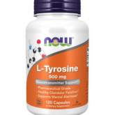 Now Ноу L-Tyrosine L-Тирозин 500 мг (капсулы 606 мг N120) Now Foods Ноу фудс - США