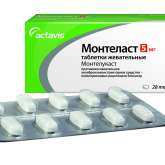Монтеласт (таблетки жевательные 4 мг № 28 блистер) Актавис Лтд Мальта