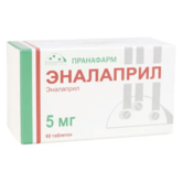 Эналаприл (таблетки 5 мг № 60) Пранафарм ООО г. Самара Россия