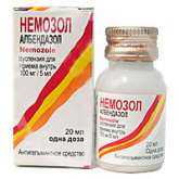 Немозол (суспензия для приема внутрь 100 мг/5 мл 20 мл флакон) Ипка Лабораториз Лтд Индия