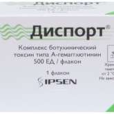 Диспорт (лиофилизат для приг. р-ра для инъекций 500 ЕД мл № 1 фл.) Ипсен Биофарм Лтд Великобритания