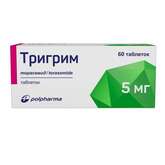 Тригрим (таблетки 5 мг № 60) Фармацевтический завод Польфарма АО Польша Акрихин ХФК АО Россия