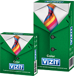 Визит (Vizit Color) Цветные ароматизированные (клубника, мята, банан) Презервативы (N3) Германия CPR Productions